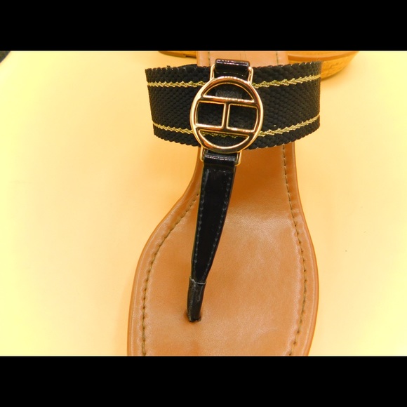 ♻️CUTE TOMMY HILFIGER WOMEN’S WEDGE SANDALS - Picture 5 of 8